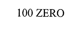 100 ZERO trademark