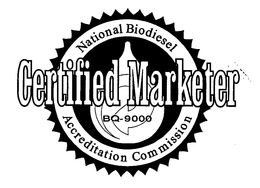 NATIONAL BIODIESEL ACCREDITATION COMMISSION CERTIFIED MARKETER BQ-9000 trademark