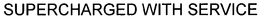 SUPERCHARGED WITH SERVICE trademark