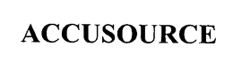 ACCUSOURCE trademark
