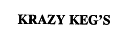 KRAZY KEG'S trademark
