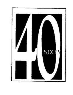 40 SIXTY trademark