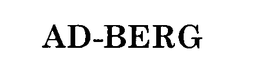 AD-BERG trademark
