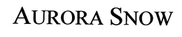 AURORA SNOW trademark