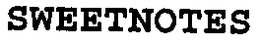 SWEET NOTES trademark
