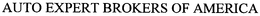 AUTO EXPERT BROKERS OF AMERICA trademark