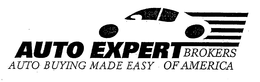 AUTO EXPERT BROKERS OF AMERICA AUTO BUYING MADE EASY trademark