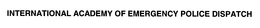 INTERNATIONAL ACADEMY OF EMERGENCY POLICE DISPATCH trademark