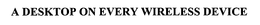 A DESKTOP ON EVERY WIRELESS DEVICE trademark