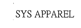 SYS APPAREL trademark