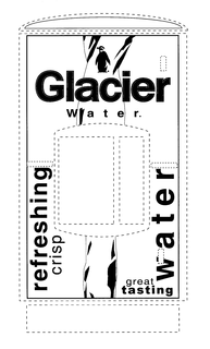 GLACIER WATER REFRESHING WATER CRISP GREAT TASTING trademark