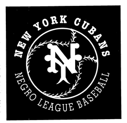 NY NEW YORK CUBANS NEGRO LEAGUE BASEBALL trademark