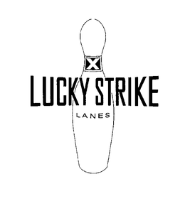 X LUCKY STRIKE LANES trademark