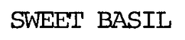 SWEET BASIL trademark