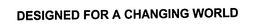 DESIGNED FOR A CHANGING WORLD trademark
