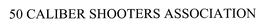 50 CALIBER SHOOTERS ASSOCIATION trademark