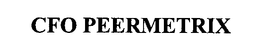 CFO PEERMETRIX trademark