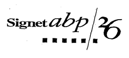 SIGNET ABP 26 trademark