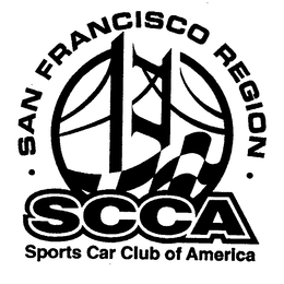 SCCA SPORTS CAR CLUB OF AMERICA SAN FRANCISCO REGION trademark