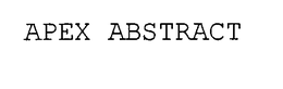 APEX ABSTRACT trademark