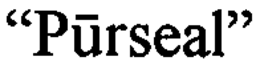 "PÜRSEAL" trademark