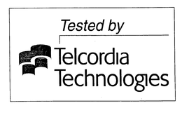 TESTED BY TELCORDIA TECHNOLOGIES trademark