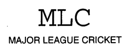 MLC MAJOR LEAGUE CRICKET trademark