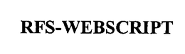 RFS-WEBSCRIPT trademark