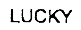 LUCKY trademark