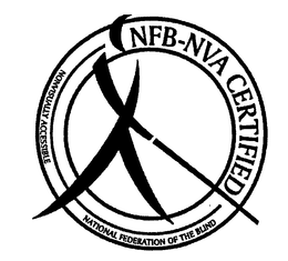 NFB-NVA CERTIFIED NONVISUALLY ACCESSIBLE NATIONAL FEDERATION OF THE BLIND trademark