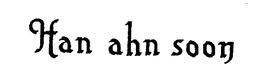 HAN AHN SOON trademark