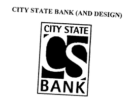 CITY STATE BANK (AND DESIGN) trademark