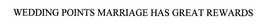 WEDDING POINTS MARRIAGE HAS GREAT REWARDS trademark