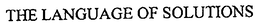 THE LANGUAGE OF SOLUTIONS trademark