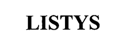 LISTYS trademark