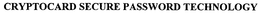 CRYPTOCARD SECURE PASSWORD TECHNOLOGY trademark