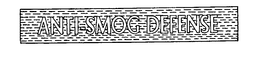 ANTI-SMOG DEFENSE trademark