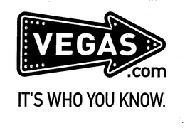 VEGAS.COM IT'S WHO YOU KNOW. trademark
