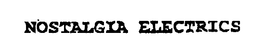 NOSTALGIA ELECTRICS trademark