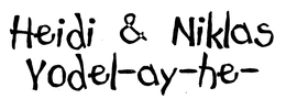 HEIDI & NIKLAS YODEL-AY-HE- trademark