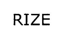 RIZE trademark