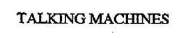 TALKING MACHINES trademark