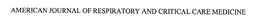 AMERICAN JOURNAL OF RESPIRATORY AND CRITICAL CARE MEDICINE trademark