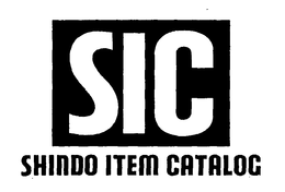 SIC SHINDO ITEM CATALOG trademark