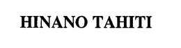 HINANO TAHITI trademark