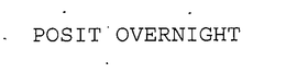 POSIT OVERNIGHT trademark