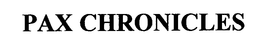 PAX CHRONICLES trademark