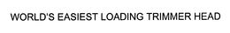 WORLD'S EASIEST LOADING TRIMMER HEAD trademark