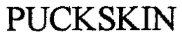 PUCKSKIN trademark