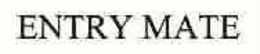ENTRY MATE trademark
